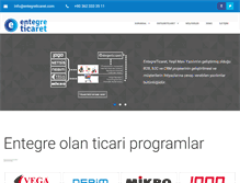 Tablet Screenshot of entegreticaret.com